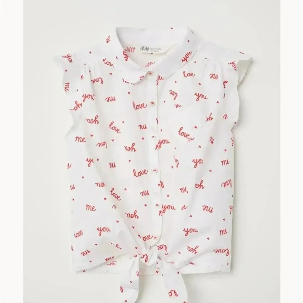 H & M Tie Front Top - 8/9 yrs.